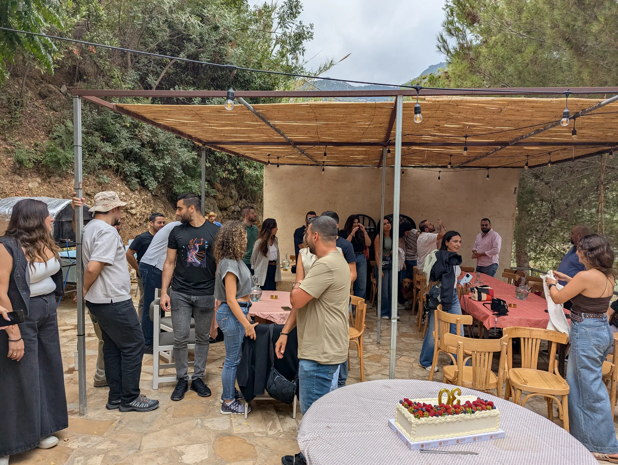 A group spending a day together at Sannour Farm